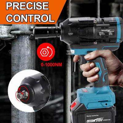 Heimerdinger 18V Brushless Cordless Impact Wrench 1000NM Torque - Smarsty