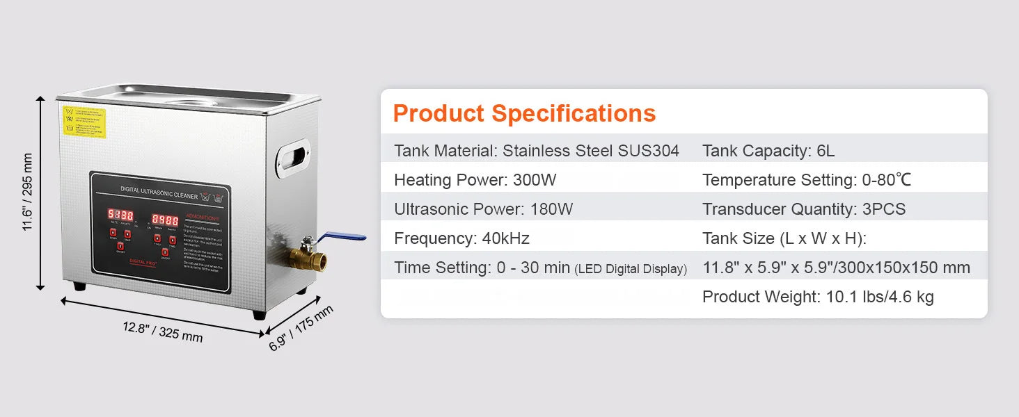 SucceBuy 2L 3L 6L 10L 22L 30L Ultrasonic Cleaner Stainless Steel Portable Cleaning Washing Machine Ultrasound Home Appliance - Smarsty