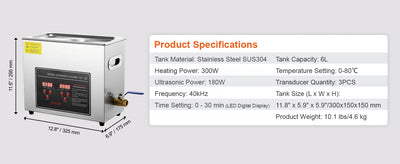 SucceBuy 2L 3L 6L 10L 22L 30L Ultrasonic Cleaner Stainless Steel Portable Cleaning Washing Machine Ultrasound Home Appliance - Smarsty