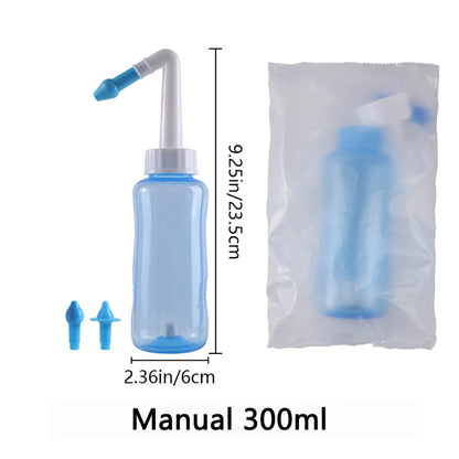 Nasal Irrigator Rinse Bottle for Allergy Relief - Smarsty