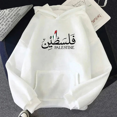 Palestine Hoodie Fashion Women Harajuku Aesthetic Graphic Palestina Hoodies Classic Unisex Vintage Hooded Pullovers Sweatshirts - Smarsty