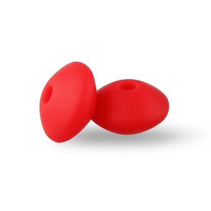 Silicone Beads 12mm Lentil Focal Beads Non Toxic Diy Set - Smarsty