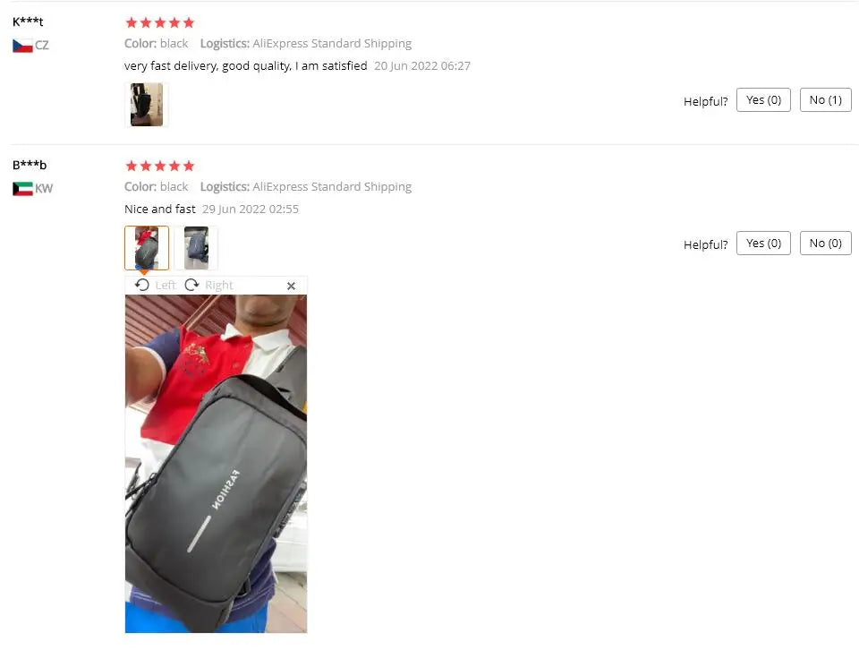 Anti Theft Chest Bag USB Charge Crossbody Sling Pack - Smarsty