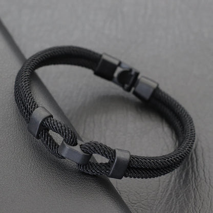 Personalized Thread Bracelet for Men with Easy Hook Closure - Smarsty