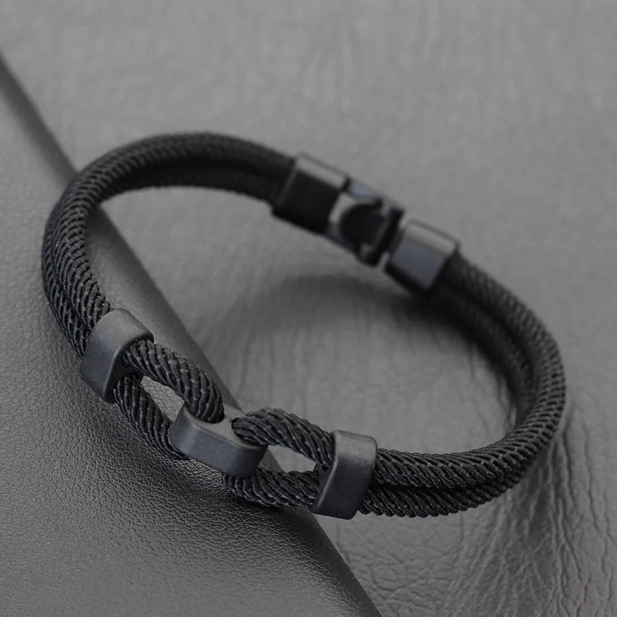 Personalized Thread Bracelet for Men with Easy Hook Closure - Smarsty