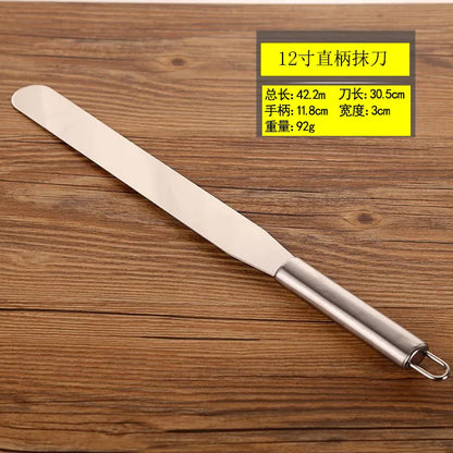 Stainless Steel Icing Spatula Set for Easy Cake Decorating - Smarsty