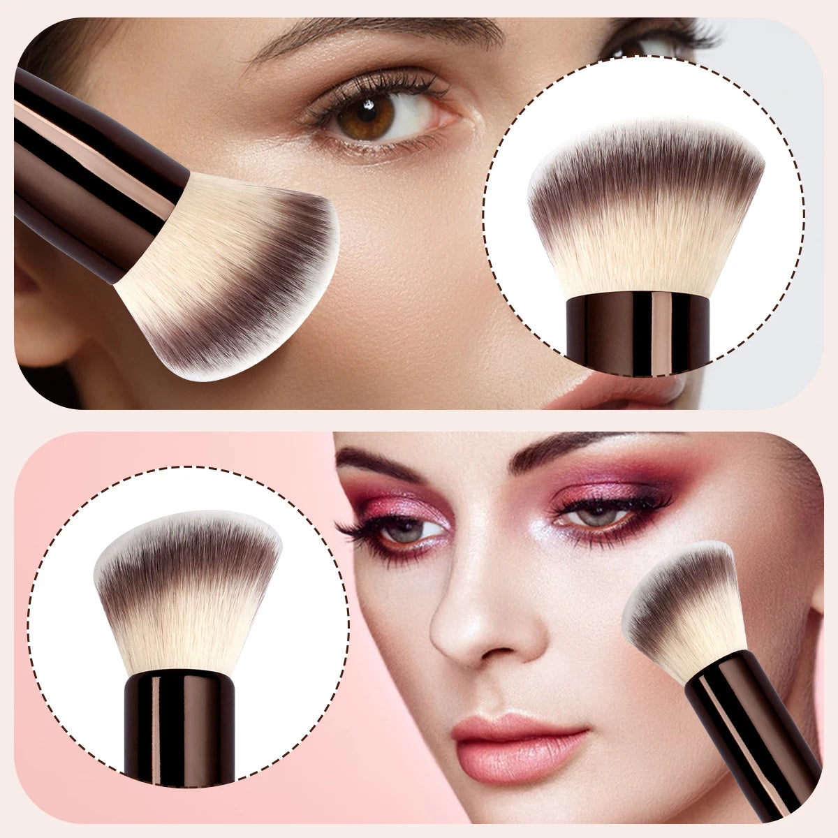 MAANGE Double Ended Foundation Brush for Flawless Contouring - Smarsty