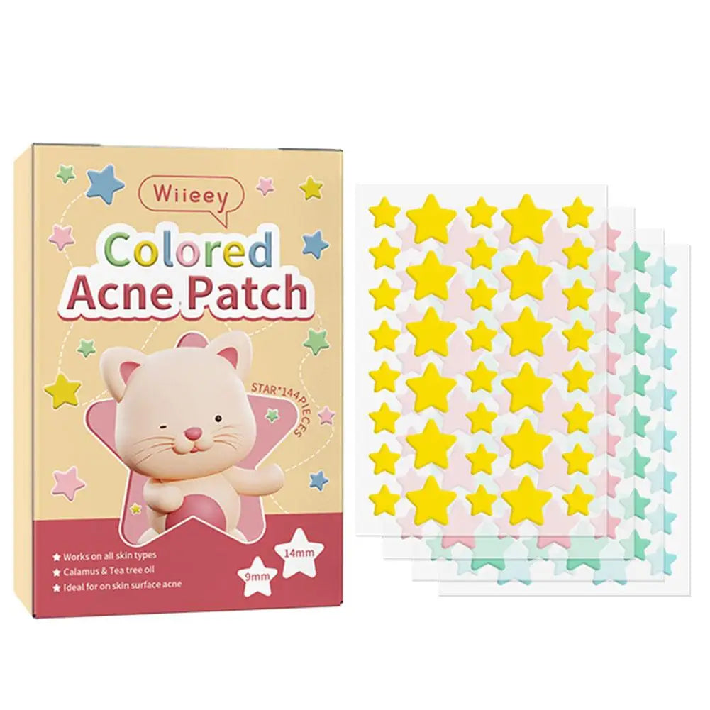144 Piece Colorful Invisible Acne Patches for Clear Skin - Smarsty