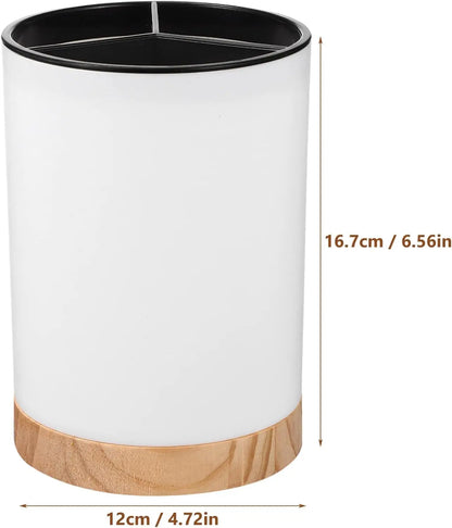 Kitchen Utensil Holder Countertop Multifunction Silverware Organizer Spoon Chopstick Holder Cutlery Storage Drainage Compartment
