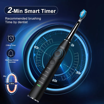 Seago Electric Sonic Toothbrush with Long Battery Life - Smarsty