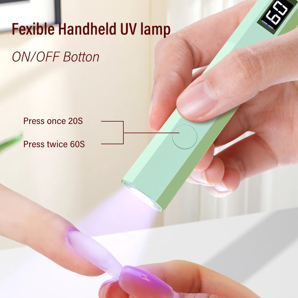Mini UV Nail Lamp for Gel Polish Curing at Home - Smarsty
