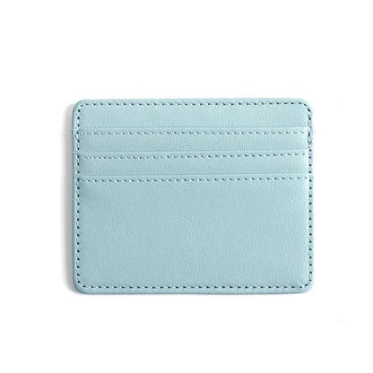 1Pc Pu Leather ID Card Holder Candy Color Bank Credit Card Box Multi Slot Slim Card Case Wallet Women Men Business Card Cover - Smarsty