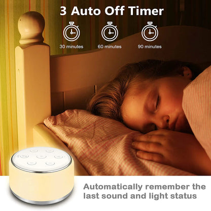 White Noise Machine For Baby Sleep Soothing Night Lights - Smarsty