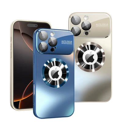 New Titanium Metallic Color Matte Case for iPhone 17 16 15 14 Plus 13 12 Pro Max Magnetic Case for Magsafe Lens Protection Case
