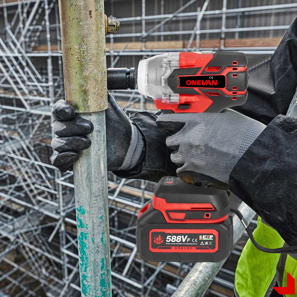 Onevan 520Nm Brushless Electric Impact Wrench with Dual Gears - Smarsty