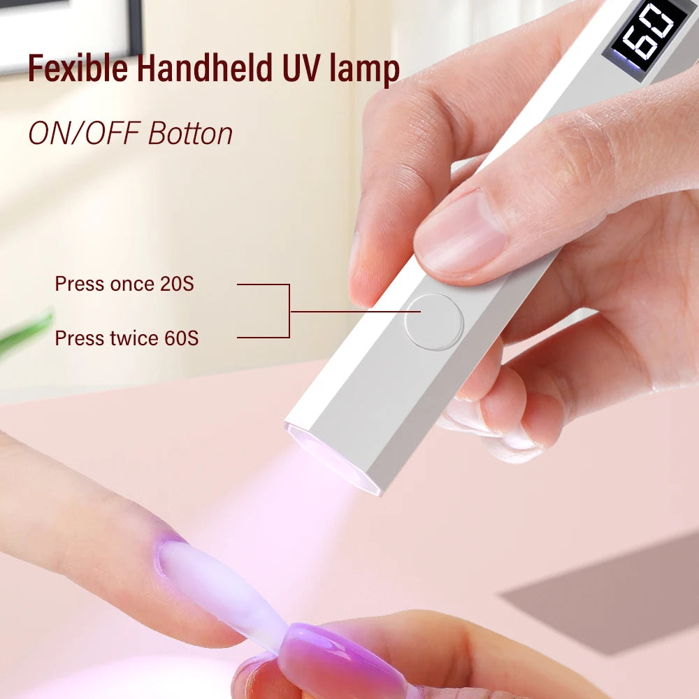 Mini UV Nail Lamp for Gel Polish Curing at Home - Smarsty