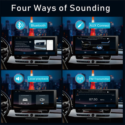 Pionray 10.26” CarPlay Android Auto Car Radio Multimedia Video Player IPS Touch Screen With AUX USB Supports Reversing Camera