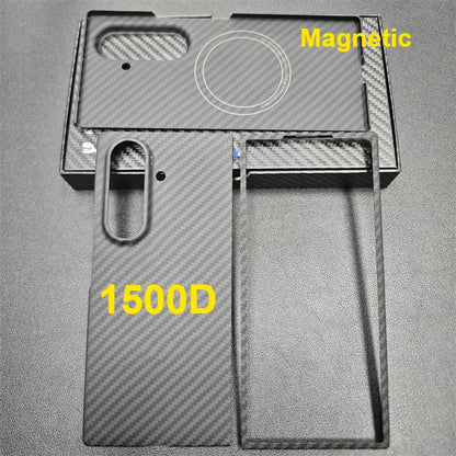 Aramid Magnetic Case For Z Fold 7 Carbon Fiber MagSafe - Smarsty