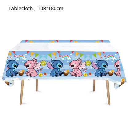 Disney Lilo and Stitch Tablecloth for Kids Parties - Smarsty