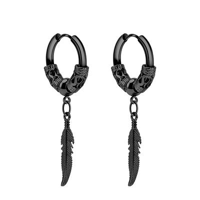 Stainless Steel Cross Dangle Earrings for Men and Women - Smarsty