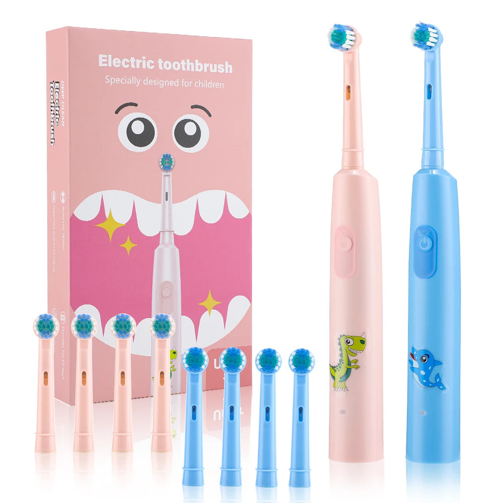 Smart Rotating Timing Electric Toothbrush, Rechargeable Rotary Toothbrush with 4 Heads, 5 Modes Setting Teeth Whitening Oral Car - Smarsty