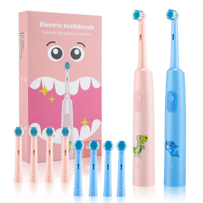 Smart Rotating Timing Electric Toothbrush, Rechargeable Rotary Toothbrush with 4 Heads, 5 Modes Setting Teeth Whitening Oral Car - Smarsty
