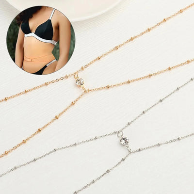 Women’s Boho Rhinestone Metal Waist Chain Jewelry - Smarsty
