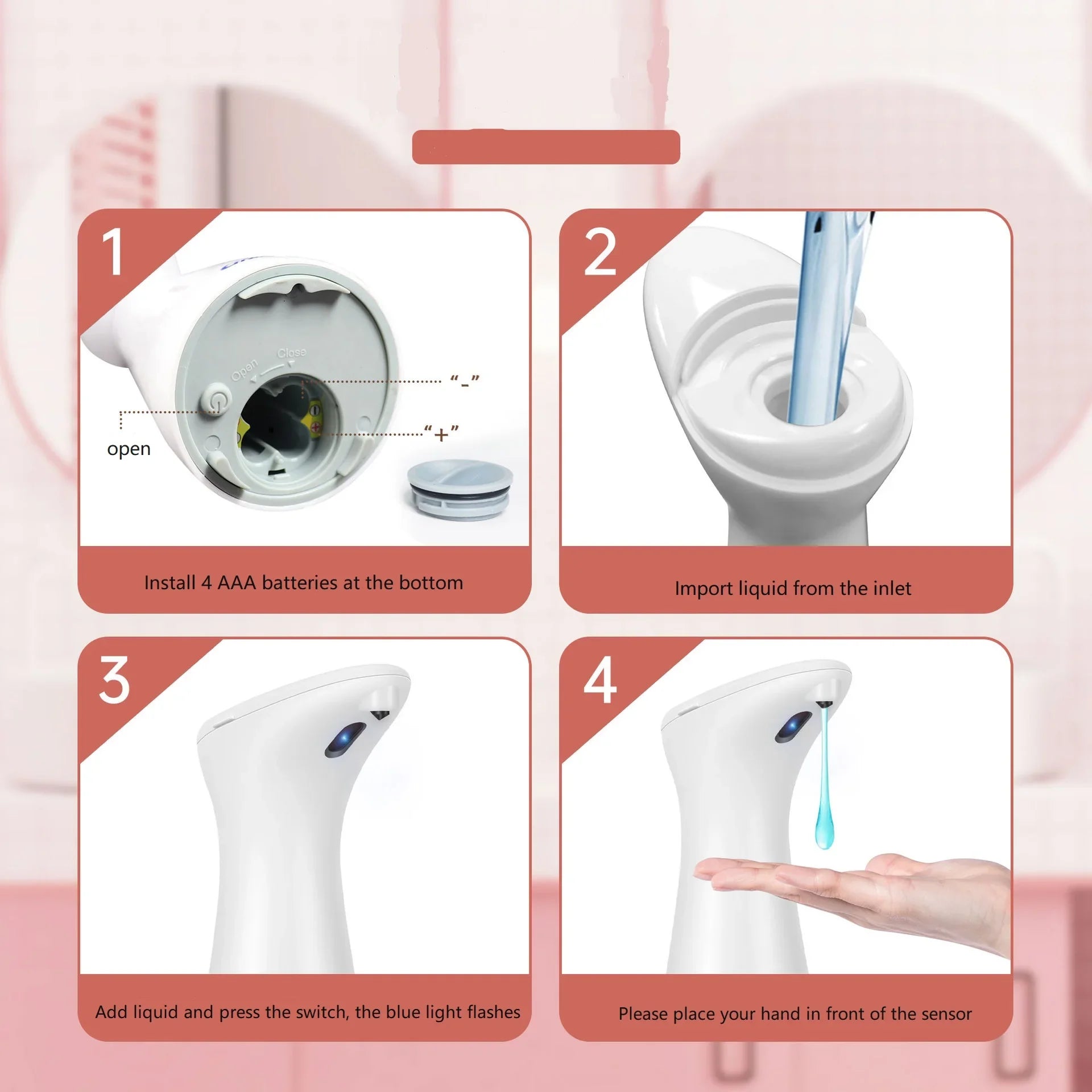 Automatic Sensor Soap Dispenser for Hands-Free Hygiene - Smarsty