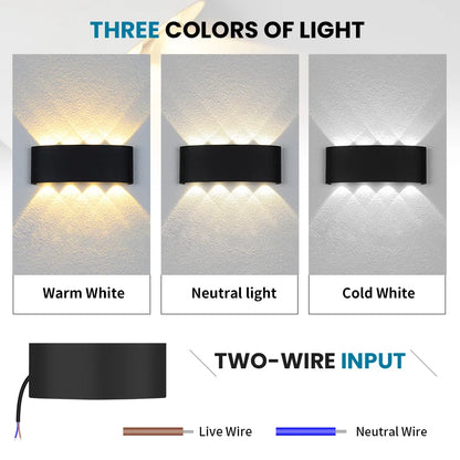 Outdoor Waterproof LED Wall Lamp for Modern Spaces - Smarsty
