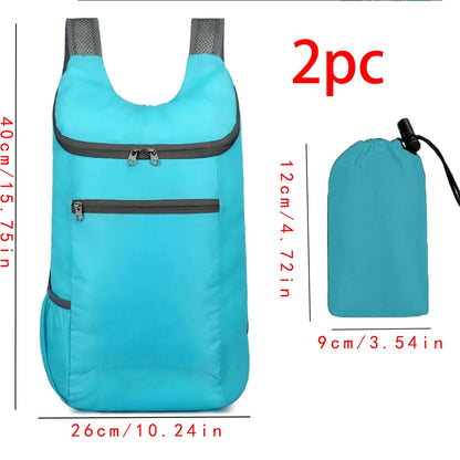 1pc Weekend Travel Bag, Foldable Waterproof Tear-resistant Lightweight Backpack, Large Capacity Travel Business Backpack, Sports - Smarsty