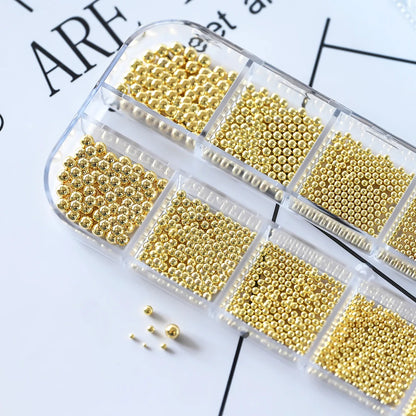 Mini Caviar Beads Nail Art Set with Magnetic Pen - Smarsty