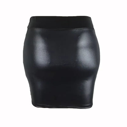 Women Summer Mini Skirts High-waist Slim Fittness Hip Pencil Skirts Vintage Bodycon Skirt Sexy Clubwear Ladies Office Clothing - Smarsty