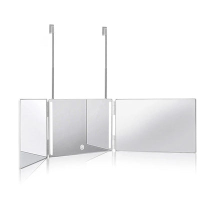 360 Degree LED Trifold Haircut Mirror for Easy Styling - Smarsty