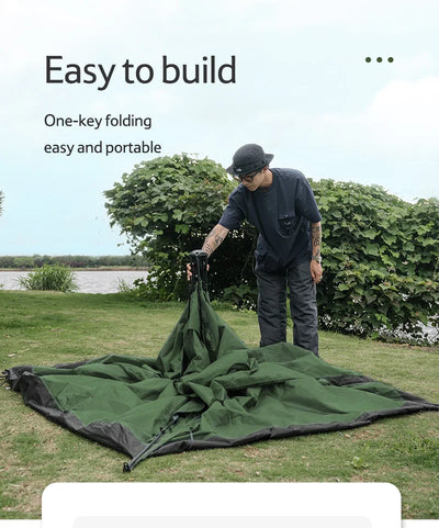 Naturehike Camping Automatic Tent One Touch Waterproof Roof Top Tents Double Door 3 Person Tent Outdoor Beach Fish Shelter Tent by Smarsty