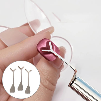 2Pcs Cat's Eye Nail Magnet for Heart-Shaped Effects - Smarsty