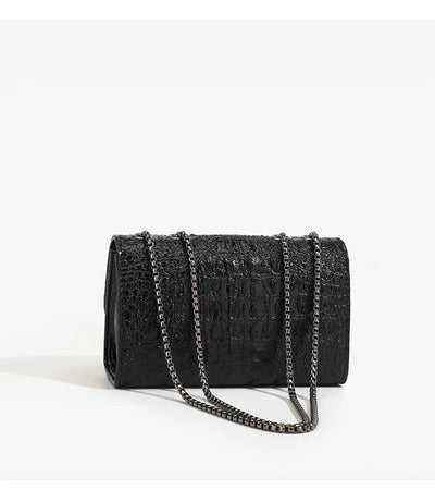 Luxurious Women's Sequined Crossbody Handbag With Chains - Smarsty