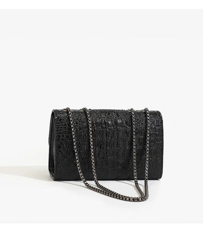 Luxurious Women's Sequined Crossbody Handbag With Chains - Smarsty