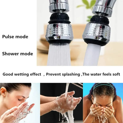 Kitchen Gadgets 2 Modes 360 Rotatable Bubbler High Pressure Faucet Extender Water Saving Bathroom Kitchen Accessories Supplies by Smarsty