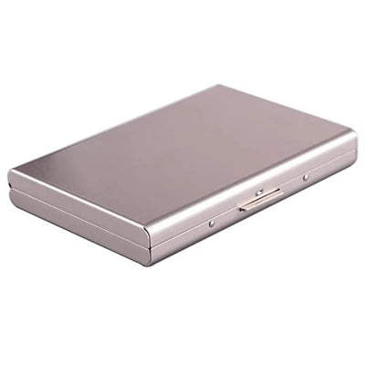 Antitheft ANTI Rfid Blocking ID Bank Credit Card Holder Wallets Men Slim Thin Aluminum Box Metal Mini Minimalist Cardholder Case - Smarsty