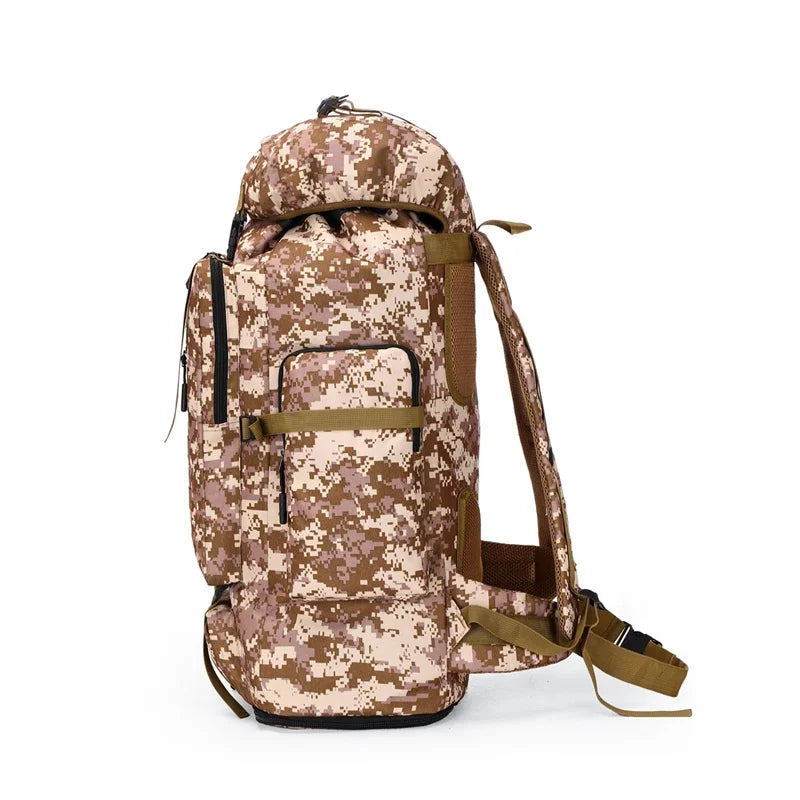 80L/100L  Mountaineering Bag Climb Bag Tactical Backpacks Large Backpack Outdoors Hiking Camping Travel Bags - Smarsty