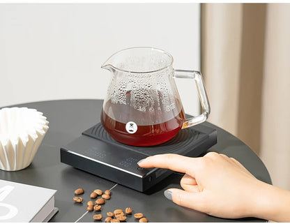 Timemore Basic 2 Black Mirror Coffee Scale with Auto Timer - Smarsty