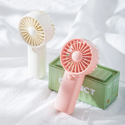 2025 Cute Mini Fan Portable Handheld Fan Lightweight Handy Fan Pocket Size Low Noise Small Electric Fan Student Gift Outdoor Fan - Smarsty