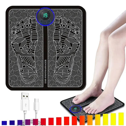 Electric Foot Massager Pad with Remote and 19 Strength Levels - Smarsty