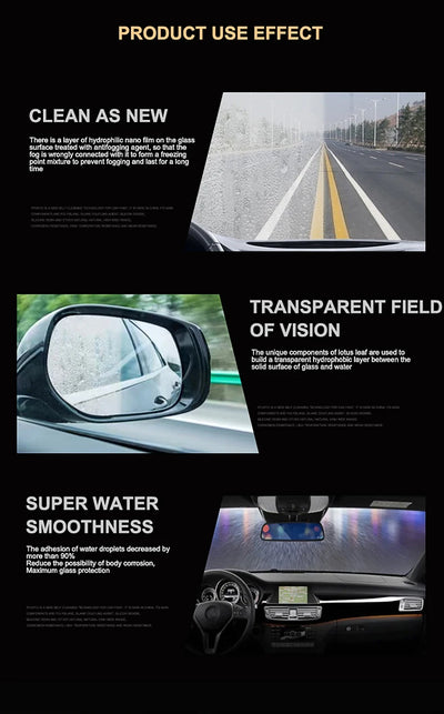 Car Window Anti Fog Spray Liquid Paint Care  Polishe Rainproof Anti-Fog Agent Water Car Care Windshield Glass Auto Accessory - Smarsty