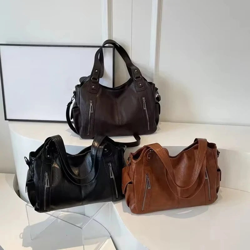 PU Leather Shoulder Bag With Soft Interior For Women - Smarsty