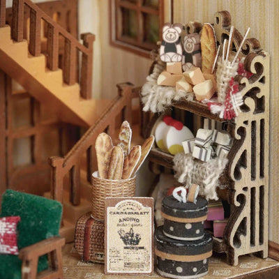 Wooden Miniature Doll House 3D Puzzle Assembly Building Model Kit Small Room Toys Home With Furniture Lighting Wooden Craft Gift by Smarsty