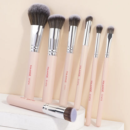 MAANGE 7 Piece Makeup Brush Set for Flawless Application - Smarsty