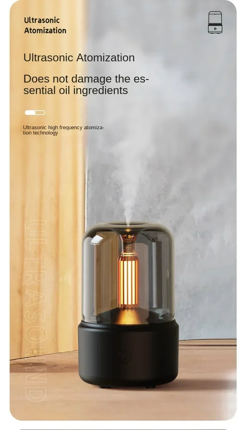 Candlelight Aromatherapy Humidifier for Home Office - Smarsty