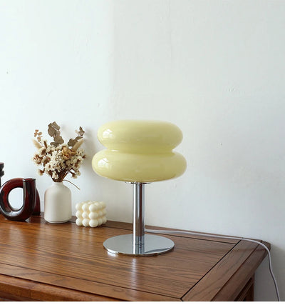 Macaron Glass Table Lamp with Dimming Feature for Bedroom Decor - Smarsty