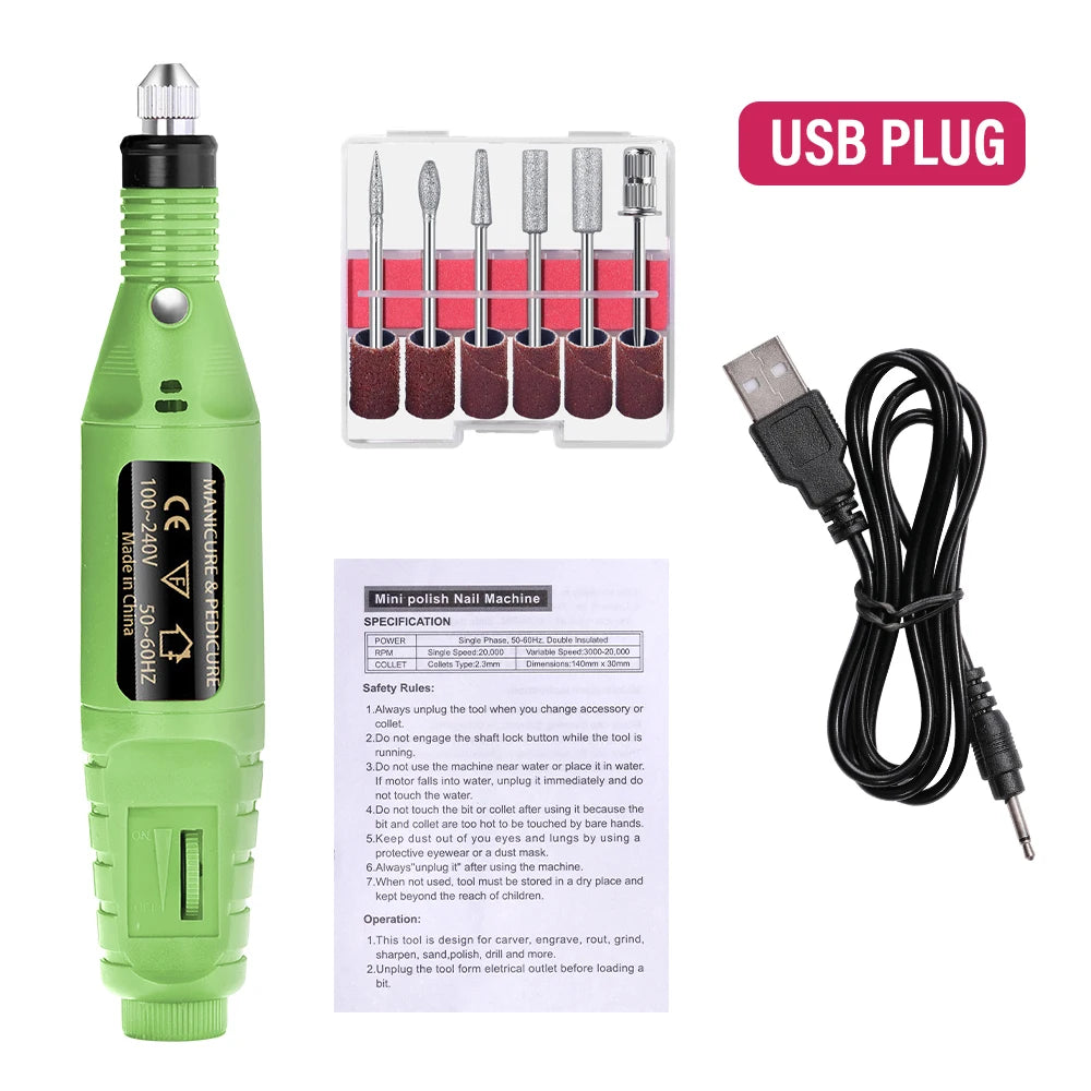 LULAA Professional Electric Nail Drill Set for Manicure - Smarsty